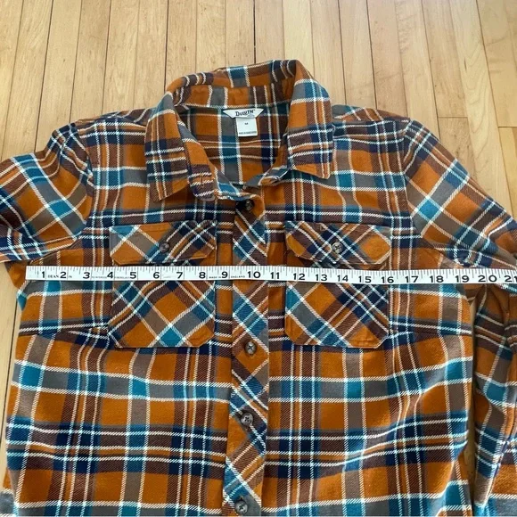 Duluth Trading Company orange flannel shirt - Picture 8 of 8